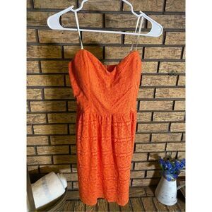 NWT City Triangles Orange‎ Dress With Lace Design